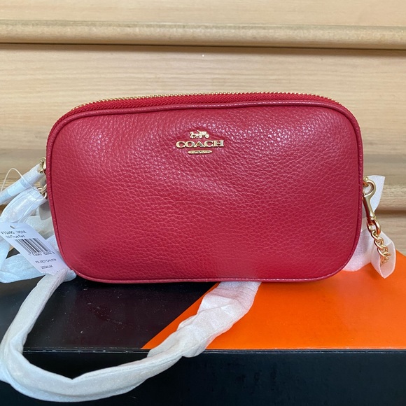 Coach Crossbody Bag with Chain Strap - Picture 2 of 4